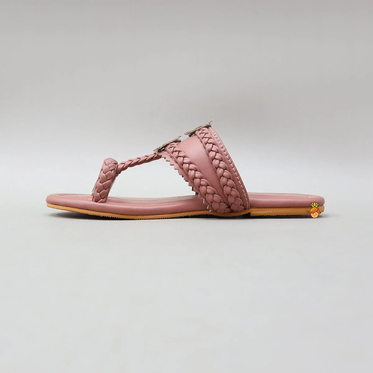Ethnic Kolhapuri Flats With Braided Detailing - Image 5