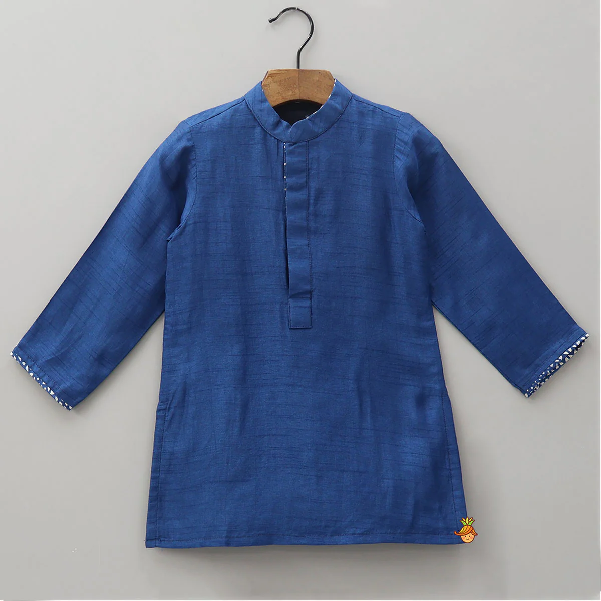 Ethnic Kurta Set With Printed Jacket And Pyjama - Image 4