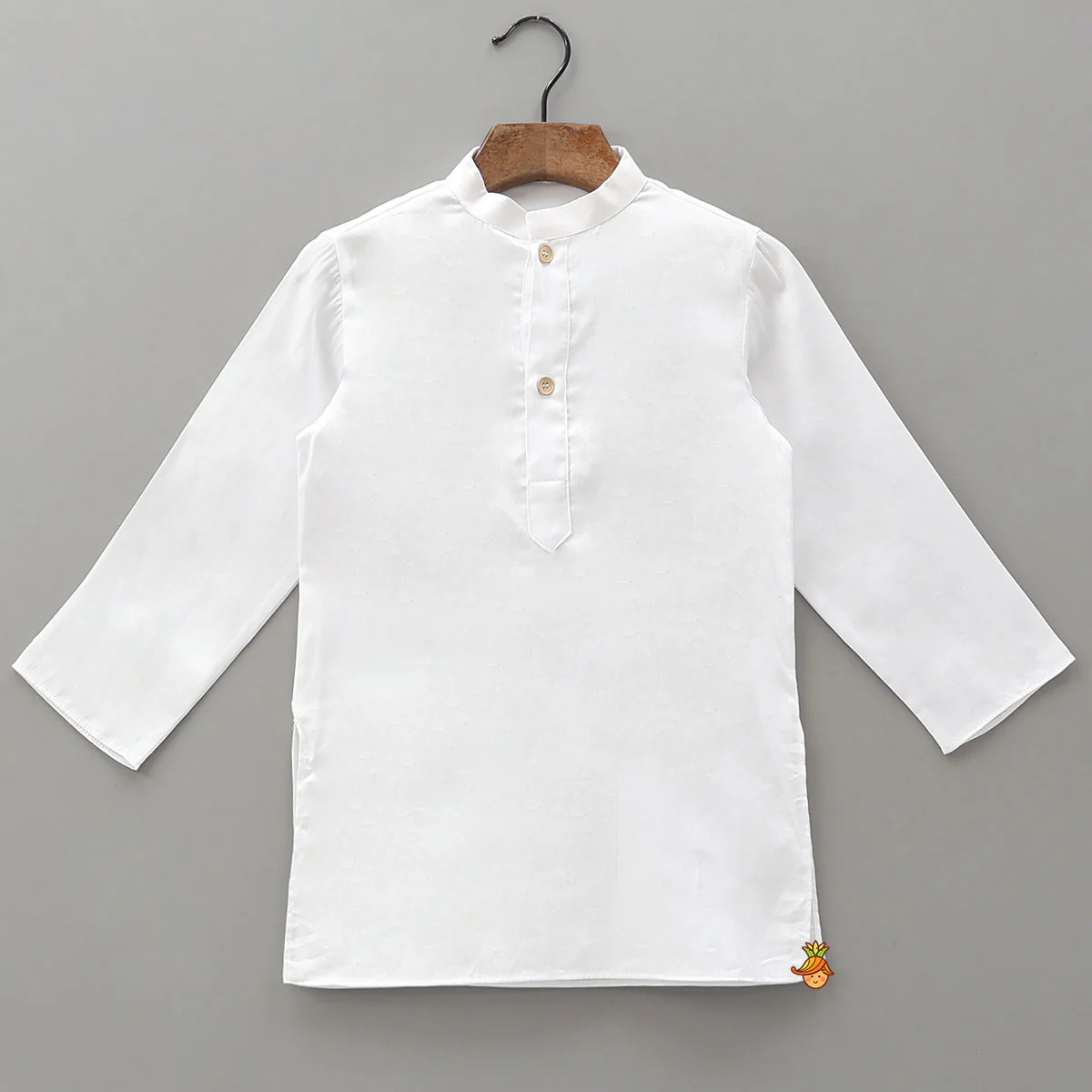 Ethnic Kurta With Adorable Floral Work Jacket And Pyjama - Image 4