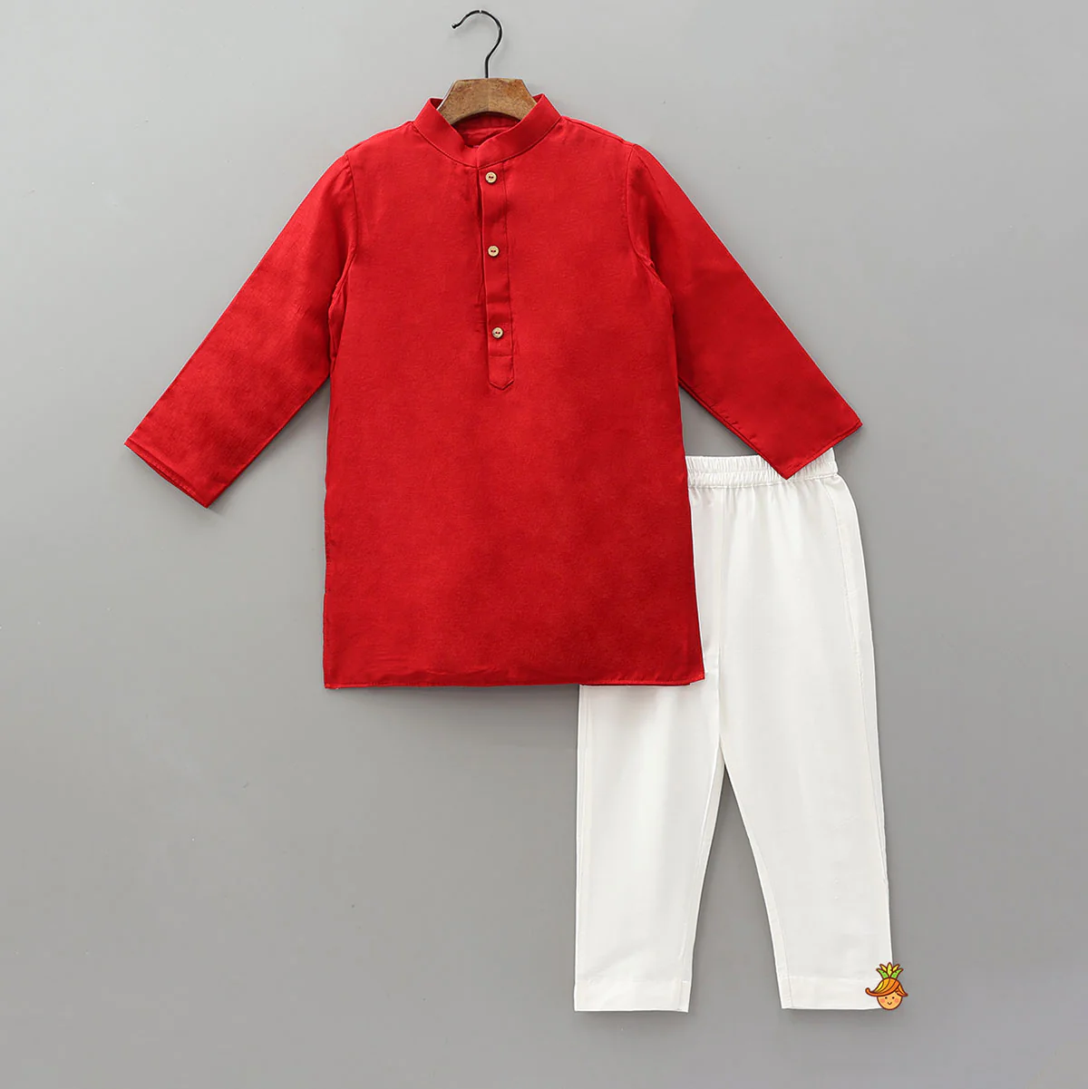 Ethnic Kurta With Embroidered Jacket And Pyjama - Image 3