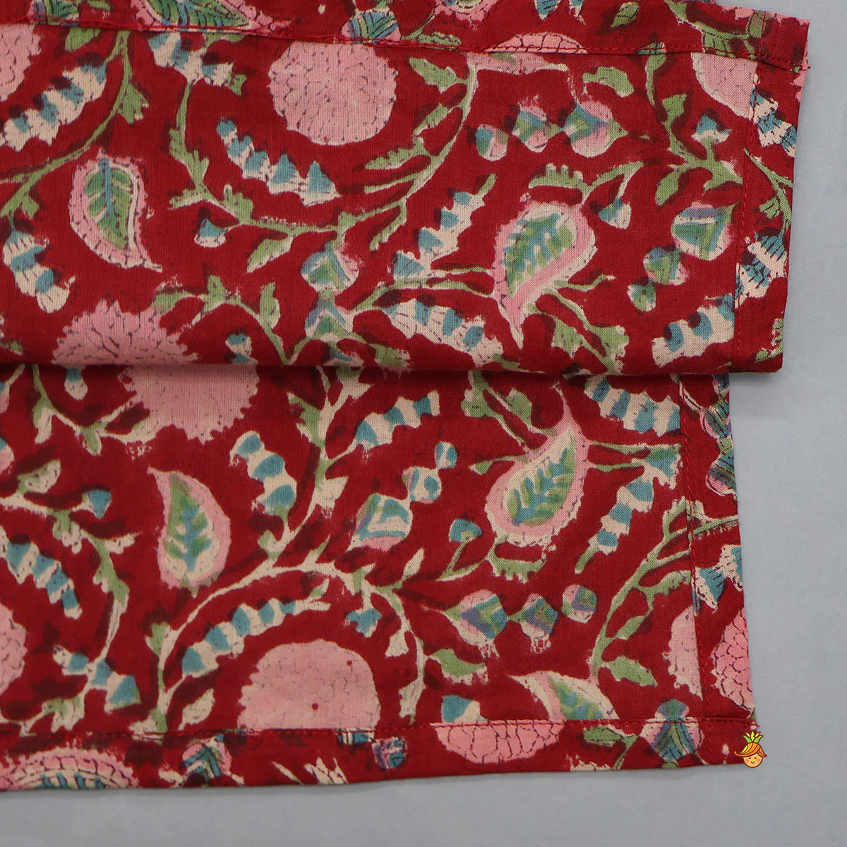 Ethnic Kurta With Loop Buttons Detail Jacket And Dhoti - Image 6