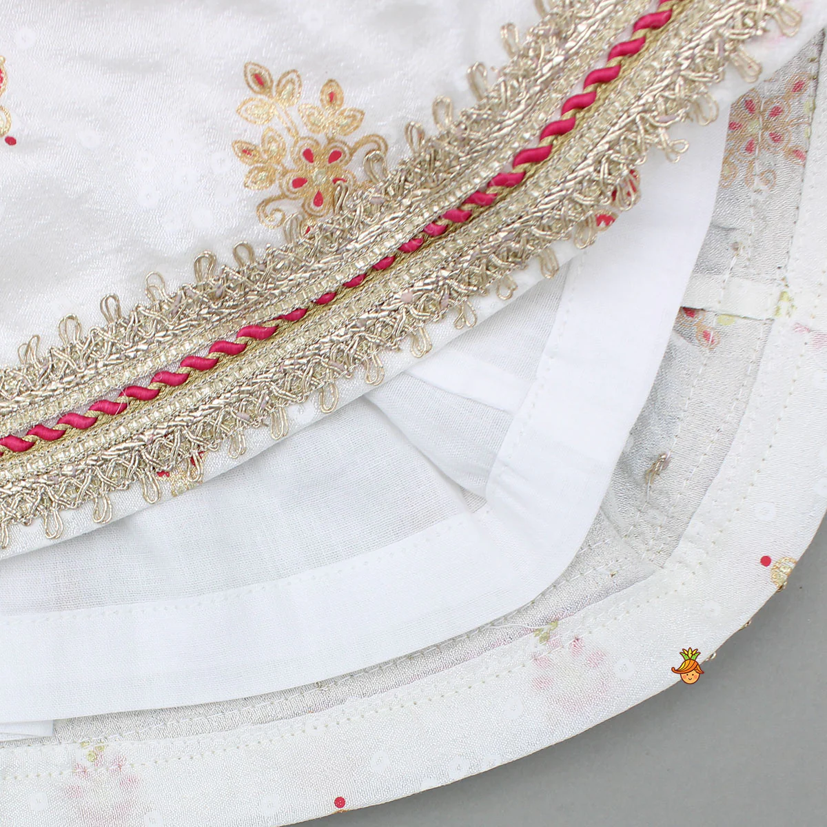 Ethnic Printed Peplum Kurti With Matching Sharara And Dupatta - Image 6
