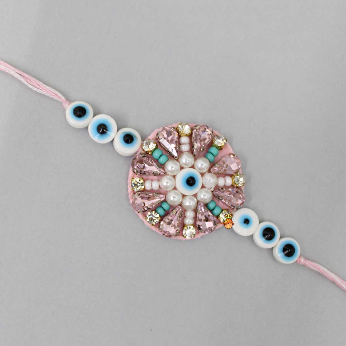 Evil Eye Pink Rakhi - Image 3
