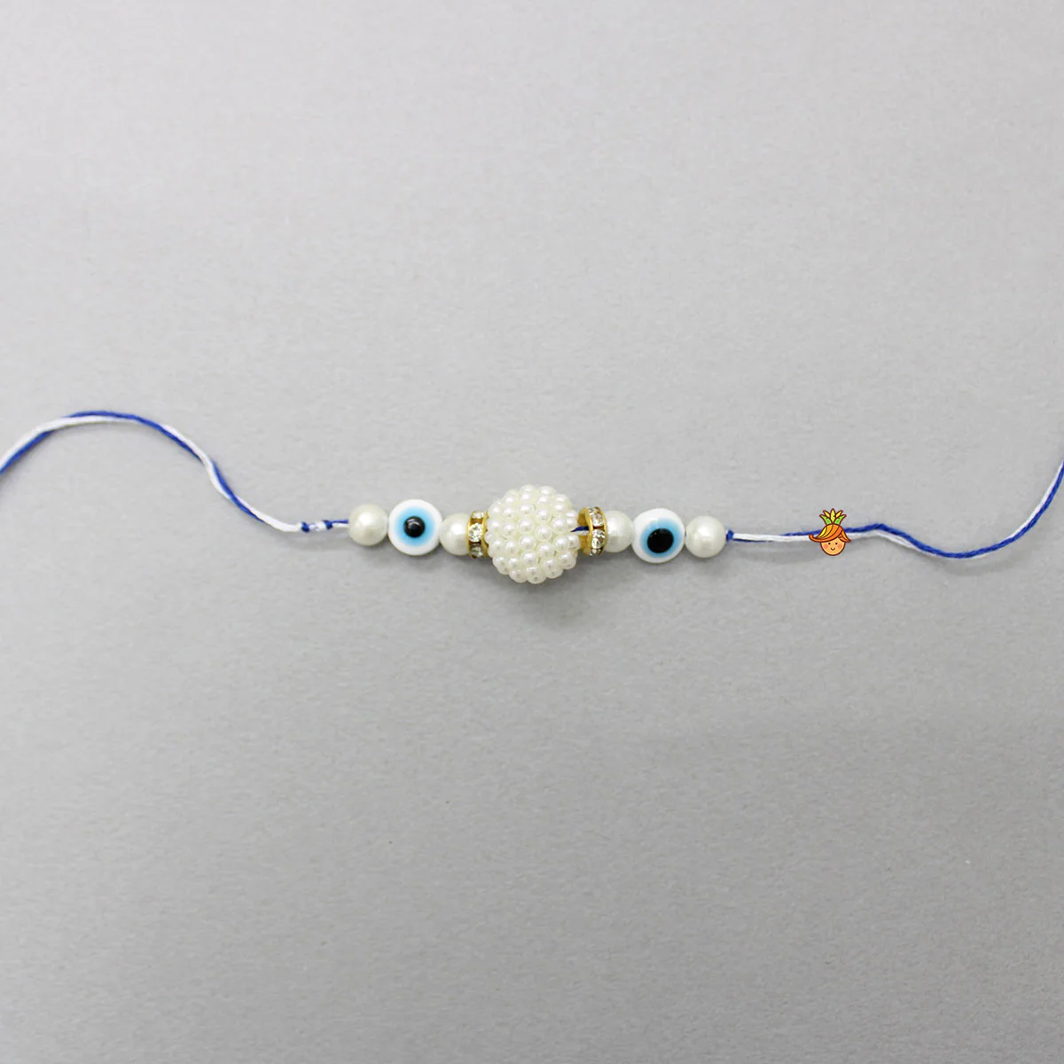 Evil Eye Pom-Pom Detail Rakhi - Image 3