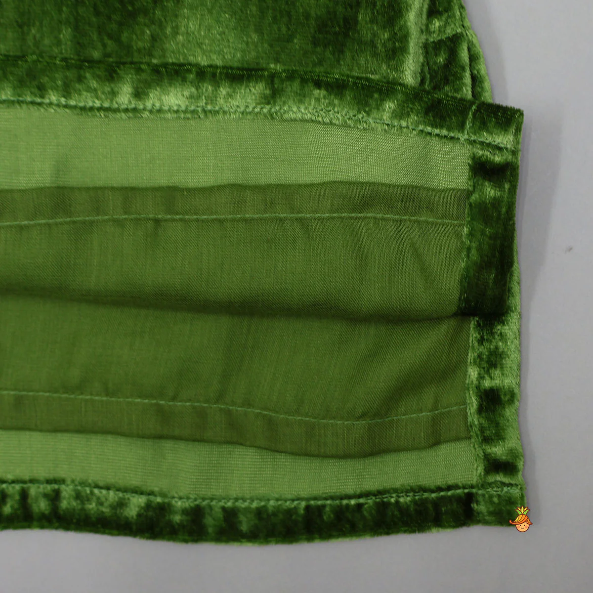 Exquisite Velvet Hand Embroidered Kurti With Shimmery Palazzo And Dupatta - Image 6