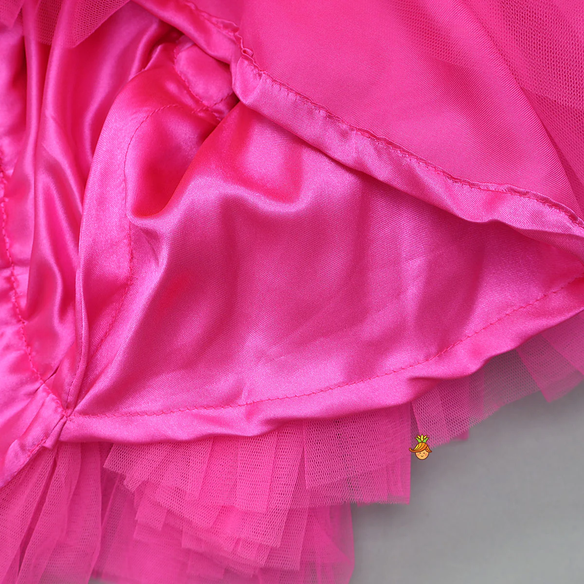 Fancy Bow Adorned Frilly Layered Trail Dress - Image 4