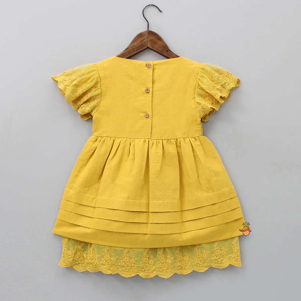 Fancy Lace Detailed Dress At Hems - Image 2