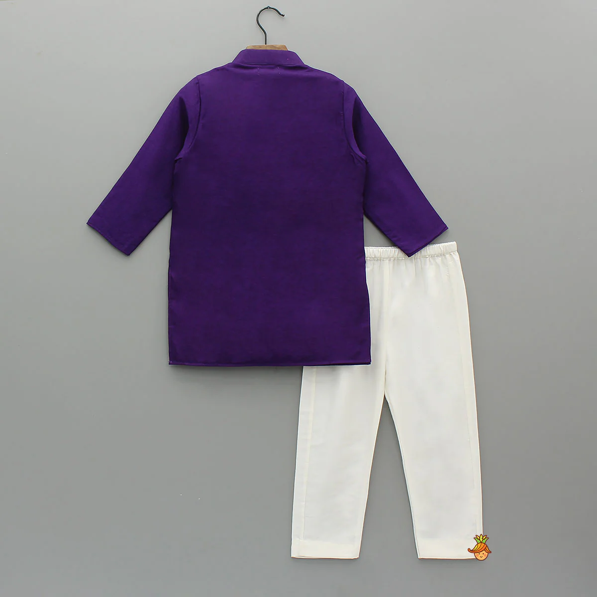 Faux Jacket Style Sequin Embroidered Kurta With Pyjama - Image 2