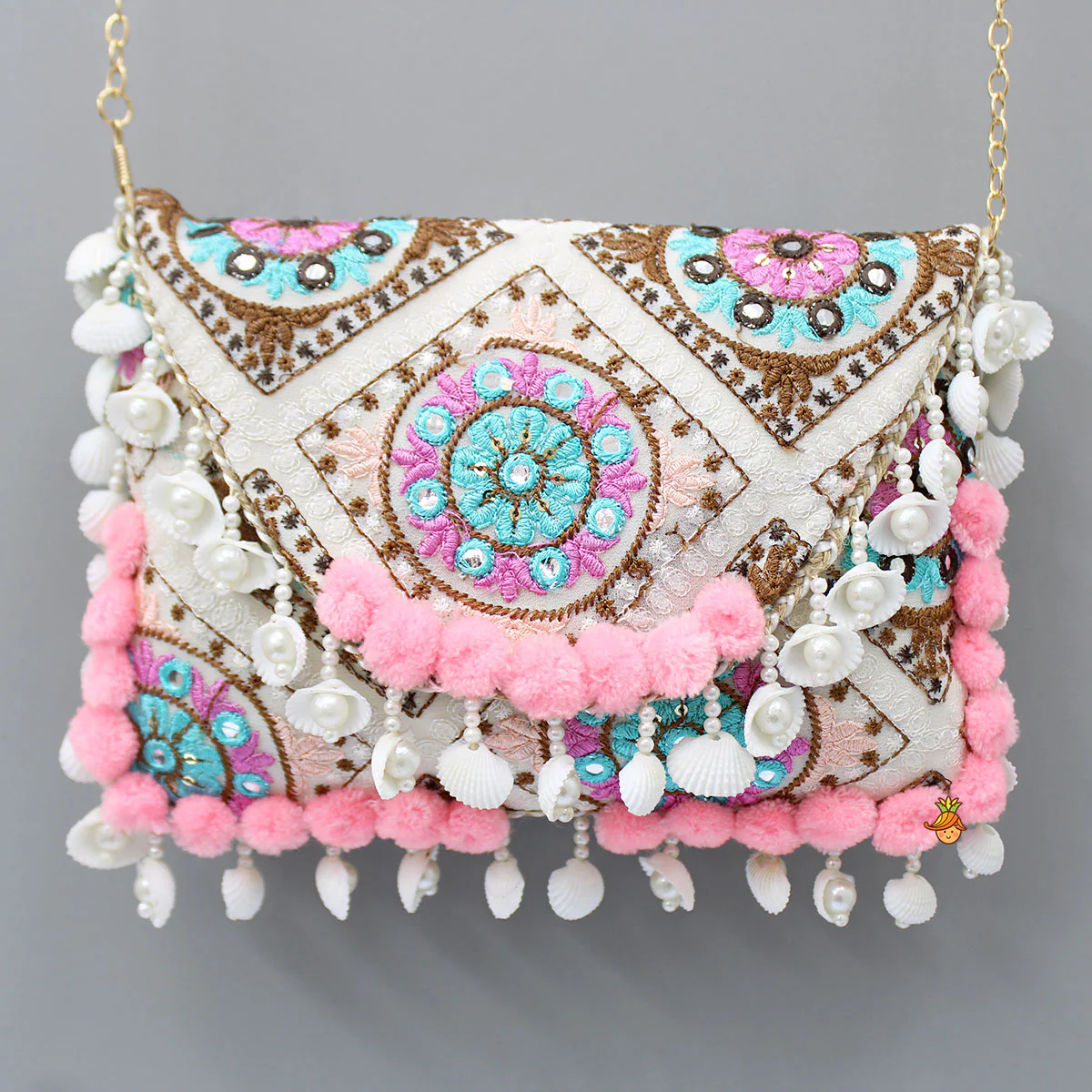 Faux Mirror Work Sling Bag - Image 3