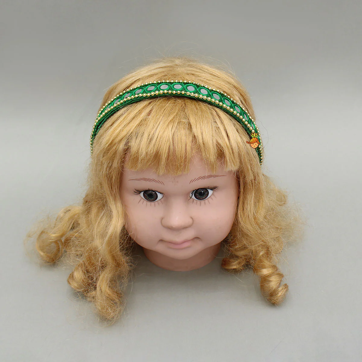 Faux Mirror Work Green Hair Band - Image 4
