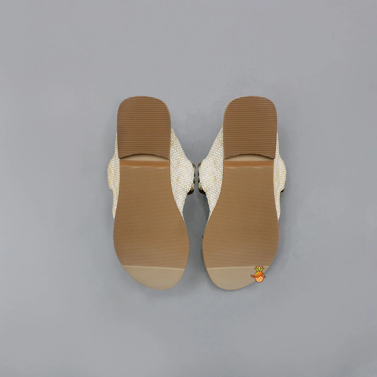 Floral Detailed Embellished Kolhapuri Flats - Image 2
