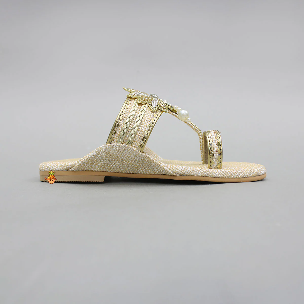 Floral Detailed Embellished Kolhapuri Flats - Image 5