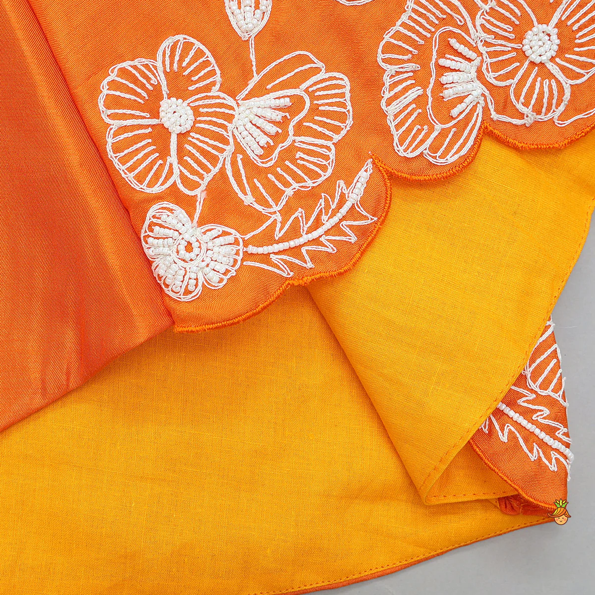 Floral Embroidered Kurti With Sharara And Dupatta - Image 6