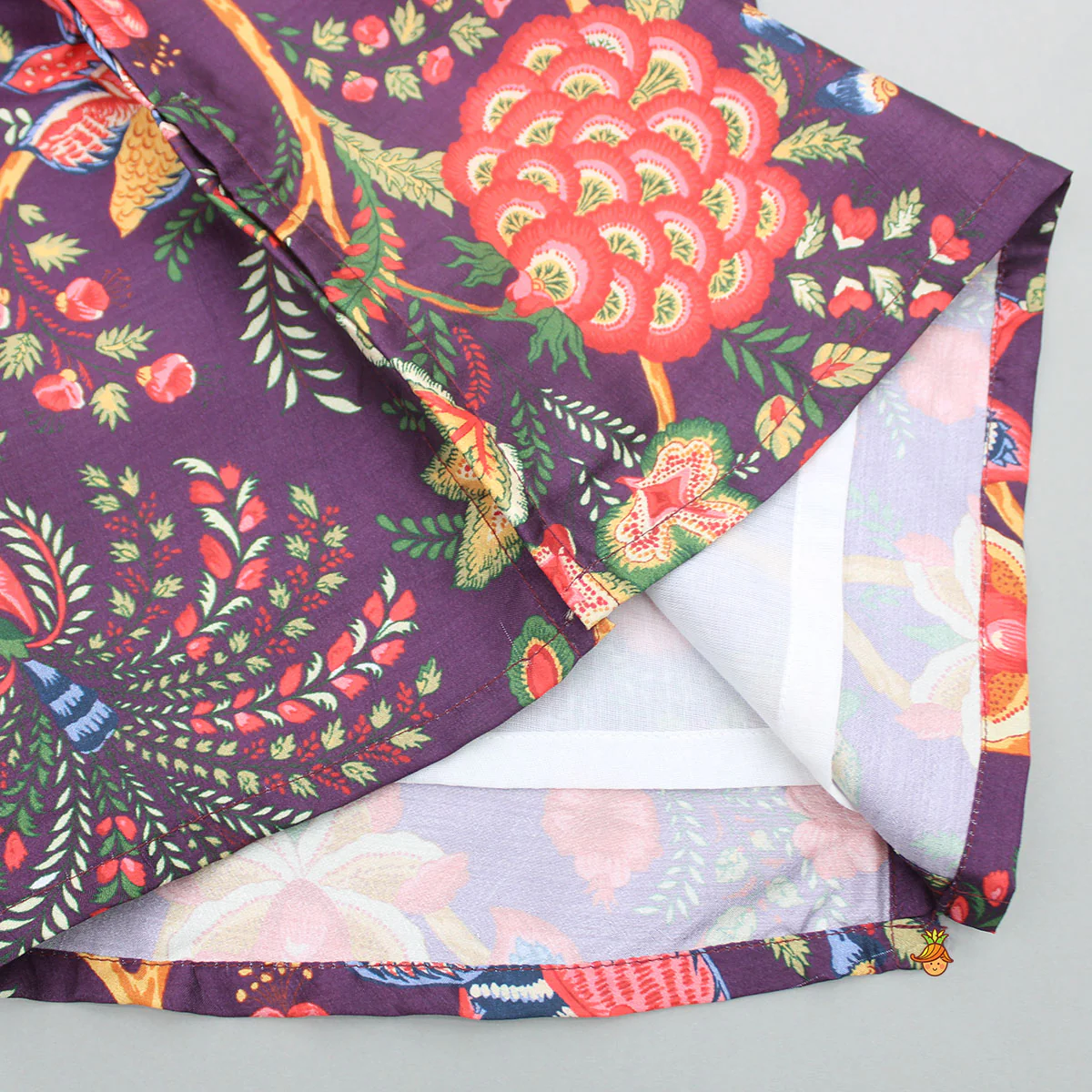 Floral Multicoloured Printed Kurta With Pyjama - Image 5