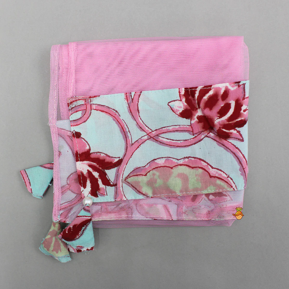 Floral Printed Cotton Kurti With Matching Sharara And Dupatta - Image 7
