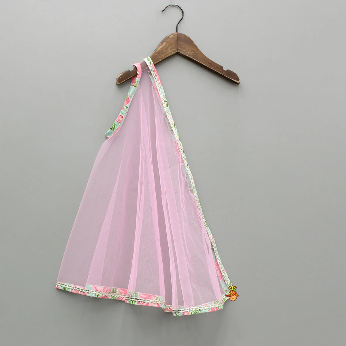 Floral Printed Stylish Backless Kurti With Sharara And Dupatta - Image 6