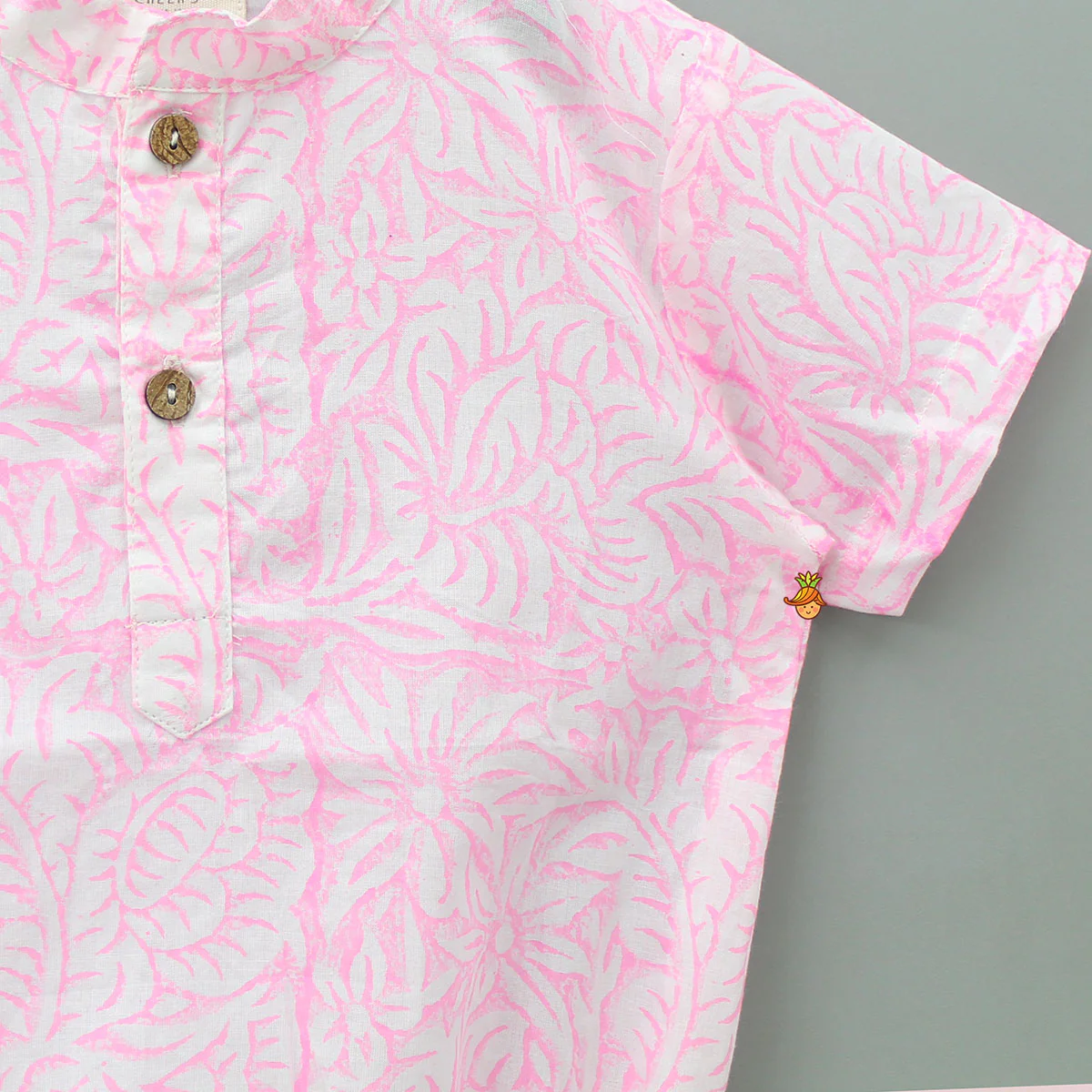 Floral Printed Taffy Pink Bodysuit - Image 3