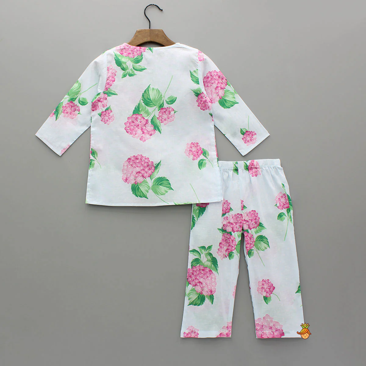 Floral Printed Top And Pyjama - Image 2