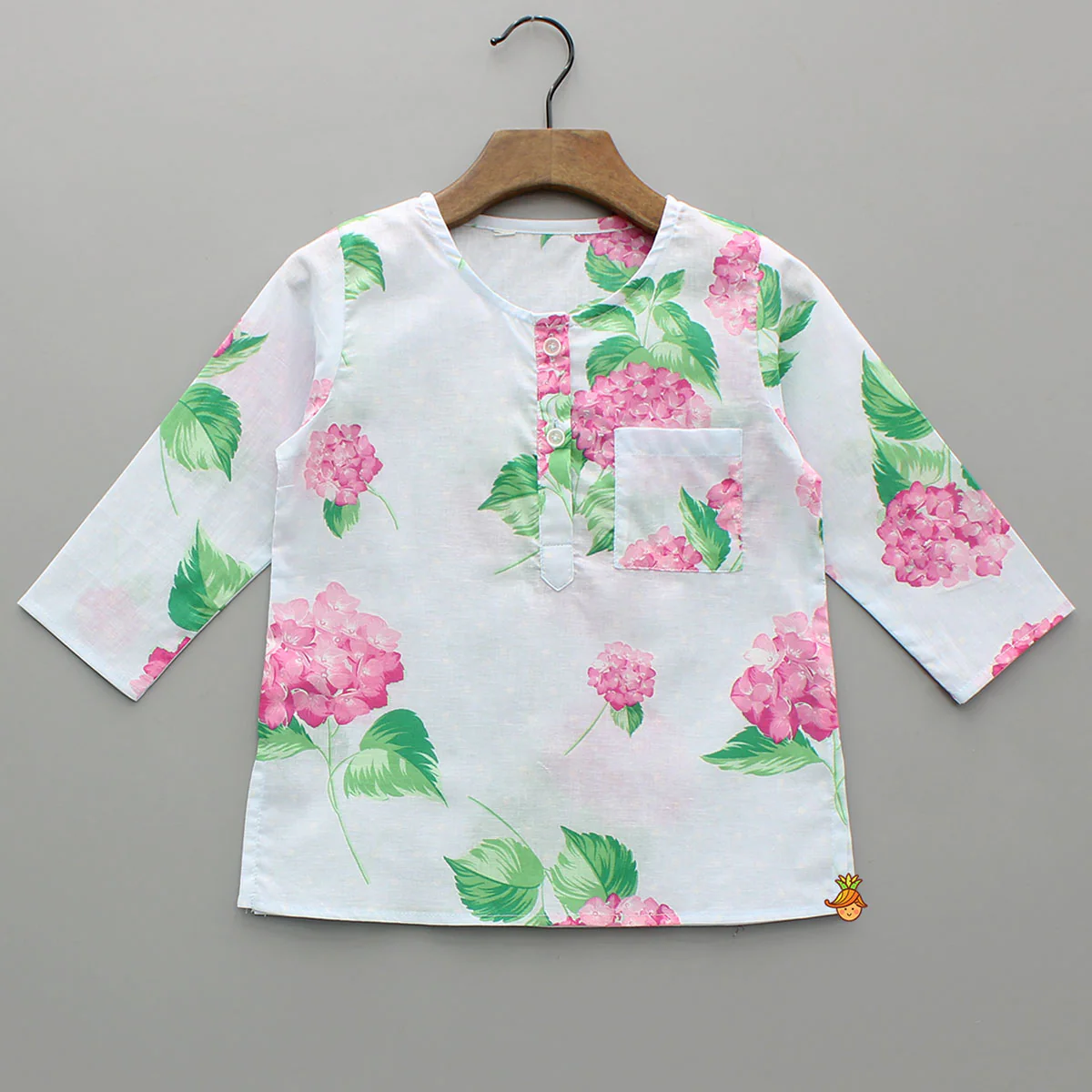 Floral Printed Top And Pyjama - Image 3