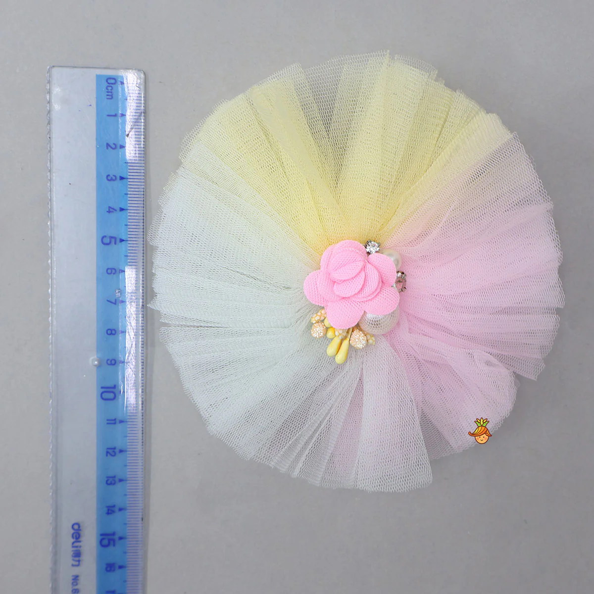 Flower Adorned Multicolour Hair Clip - Image 4