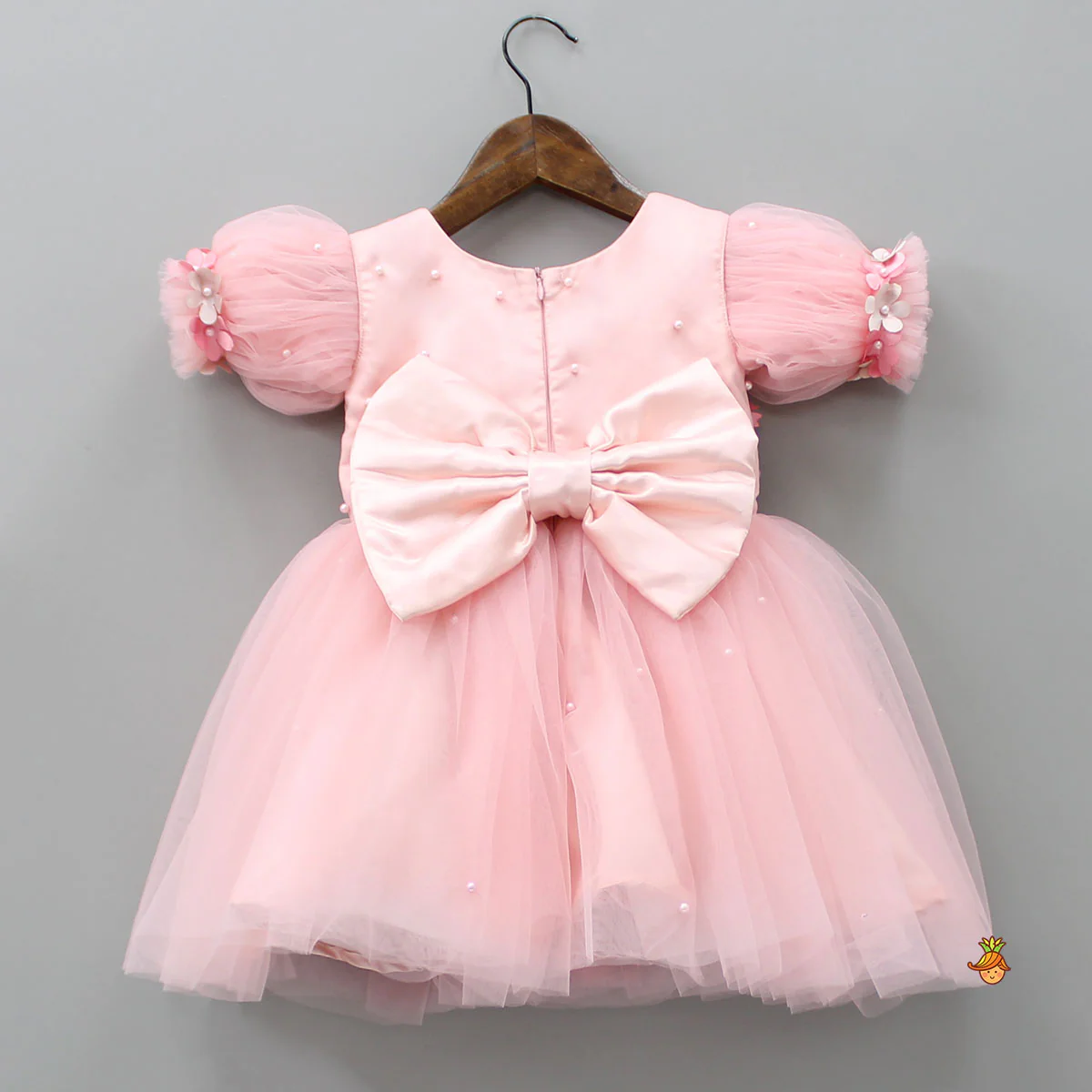 Flower Enhanced Butterfly Wings Dress With Head Band - Image 4