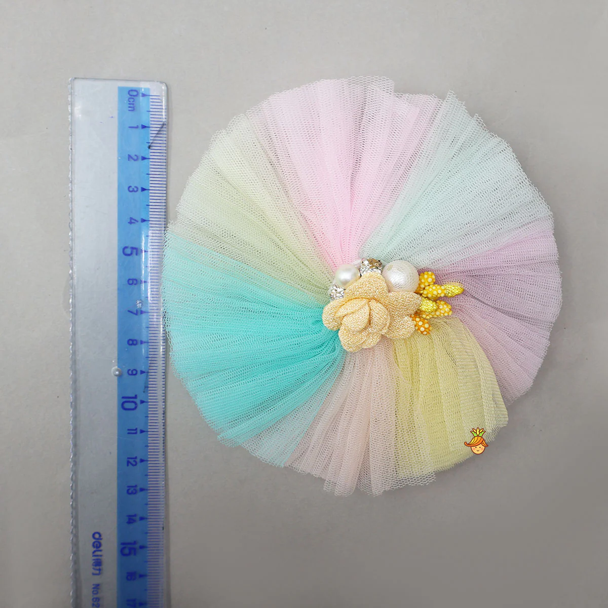 Flower Enhanced Net Multicolour Hair Clip - Image 4