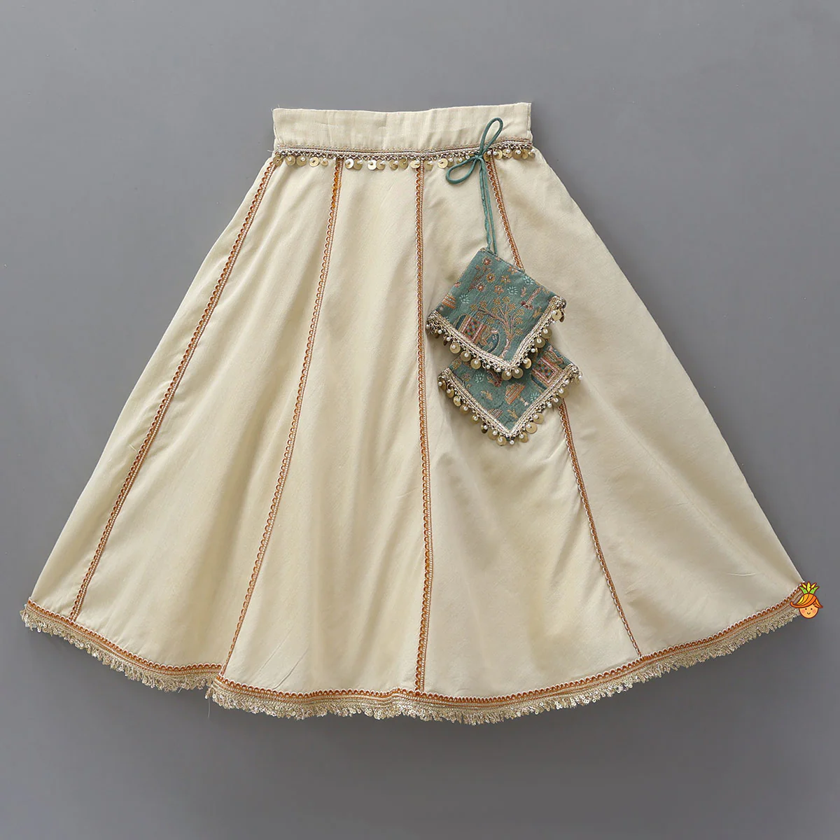 Front-Open Brocade Top And Lehenga - Image 5