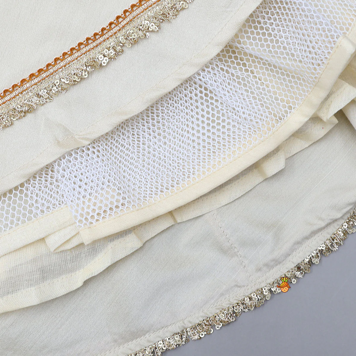 Front-Open Brocade Top And Lehenga - Image 7