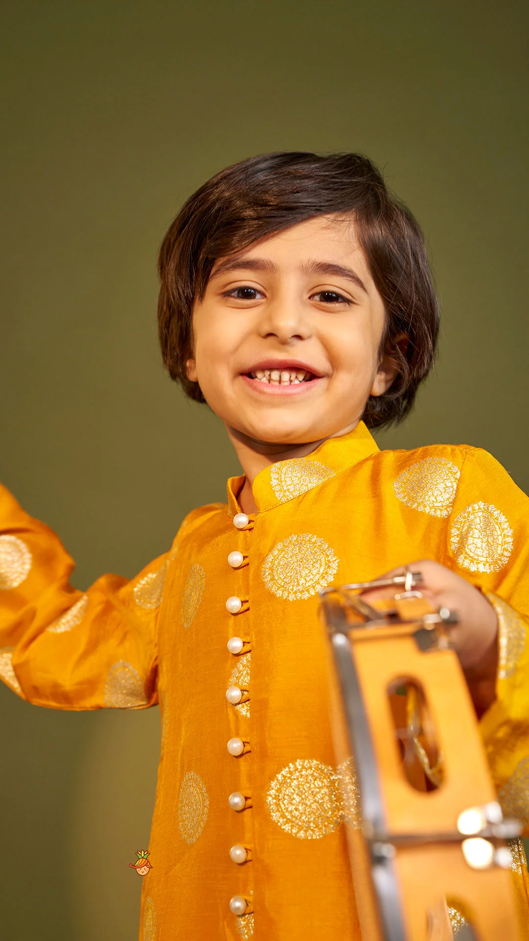 Front Open Ethnic Kurta And Pyjama - Image 7