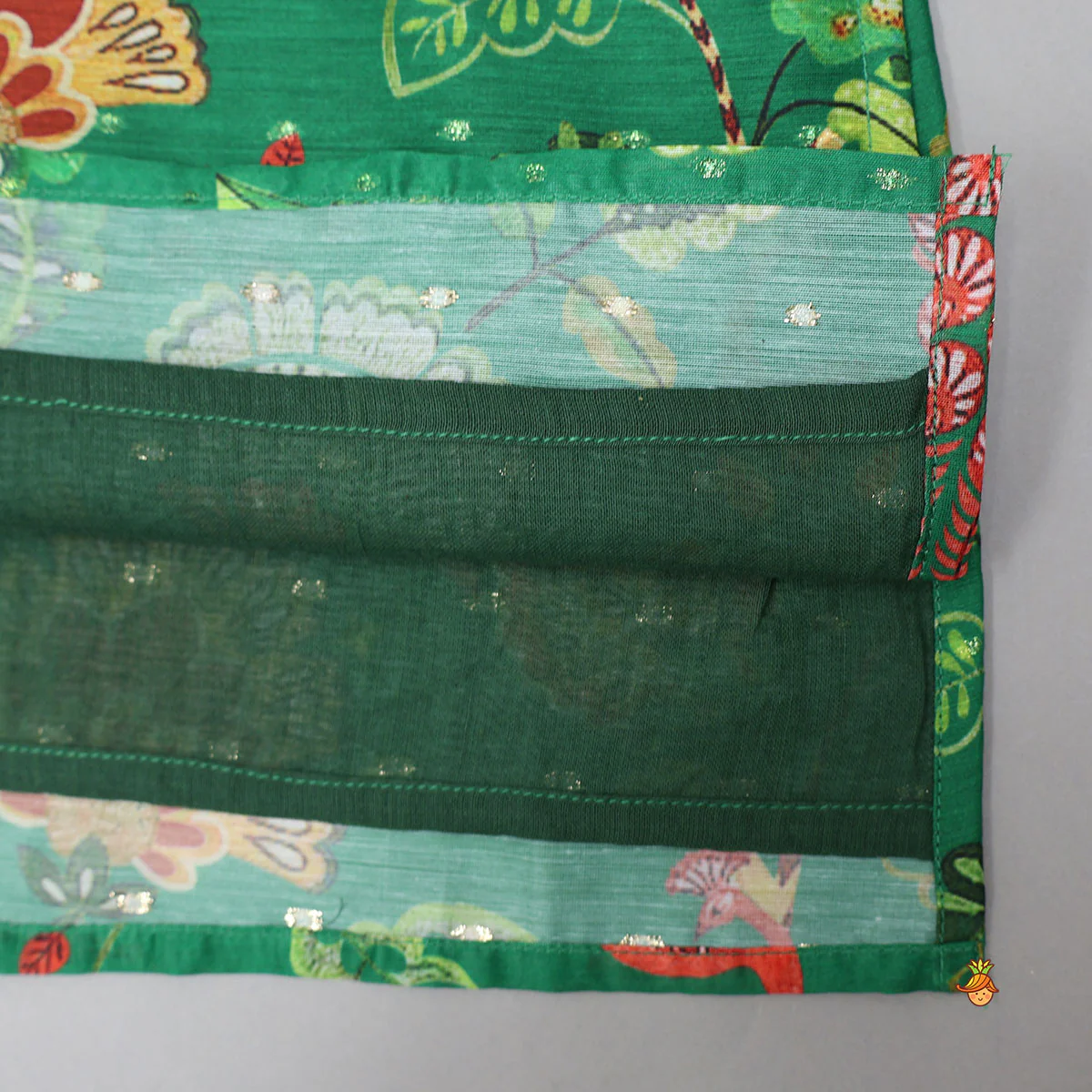 Front Placket Floral Printed Kurta With Pyjama - Image 5