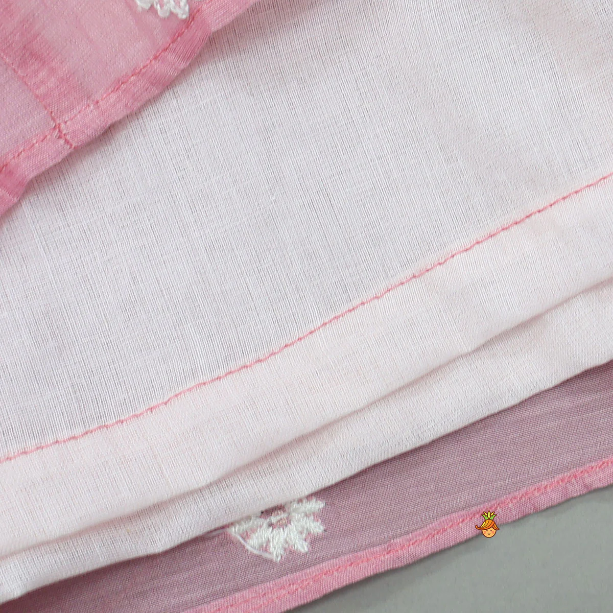 Front Pleated Detail Asymmetric Kurti And Matching Pant - Image 5