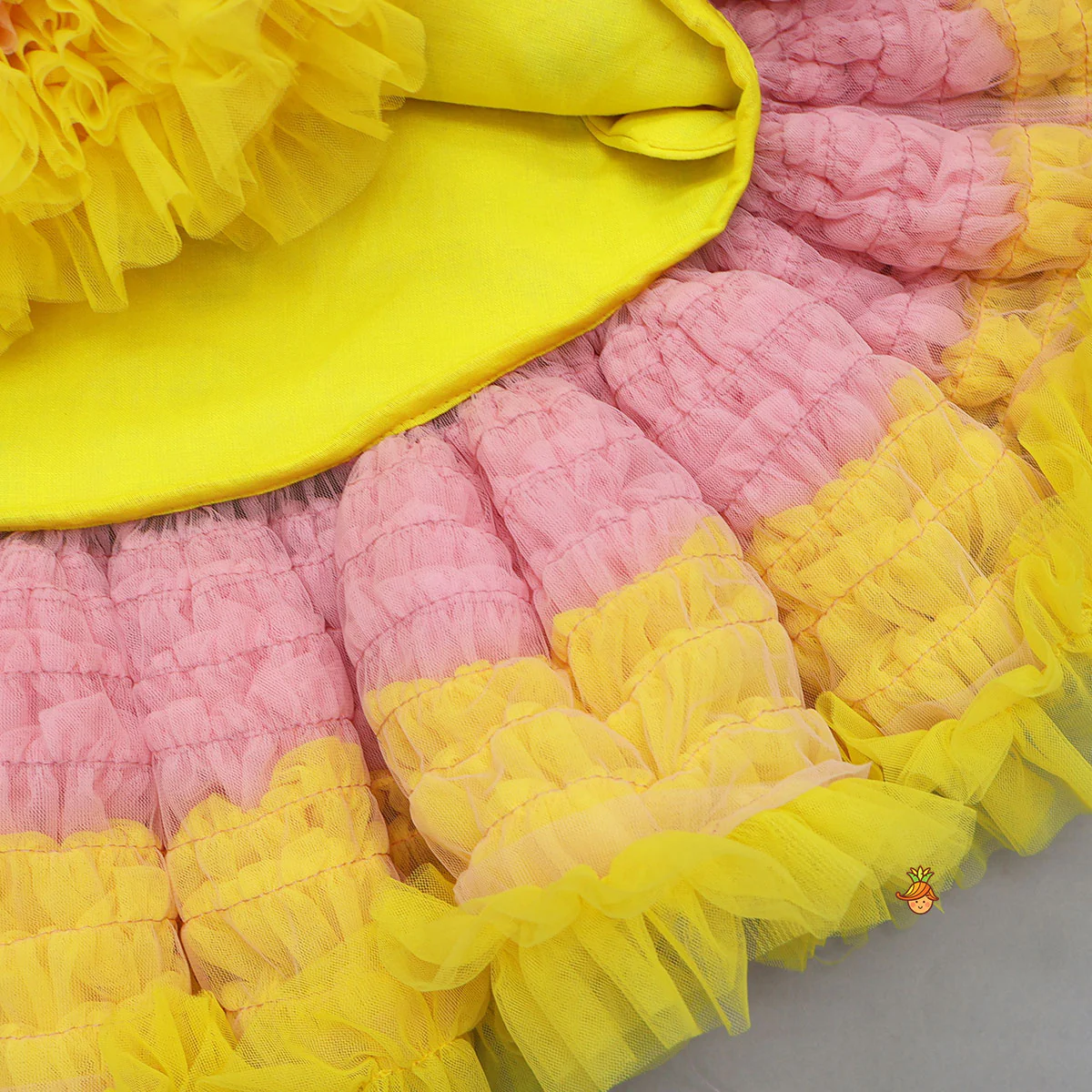 Fruit Printed Dress With Ruffle Hem - Image 4