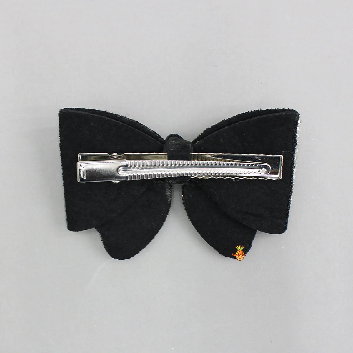 Glass Crystal Beads Embellished Bow Hair Clip - Image 2