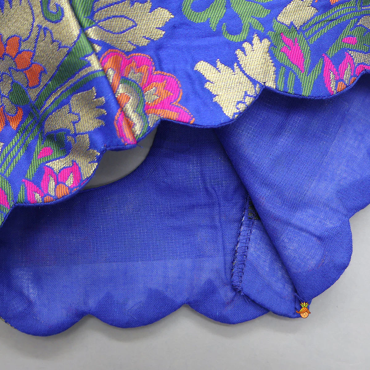 Gorgeous Brocade Crop Top And Lehenga With Matching Dupatta - Image 6