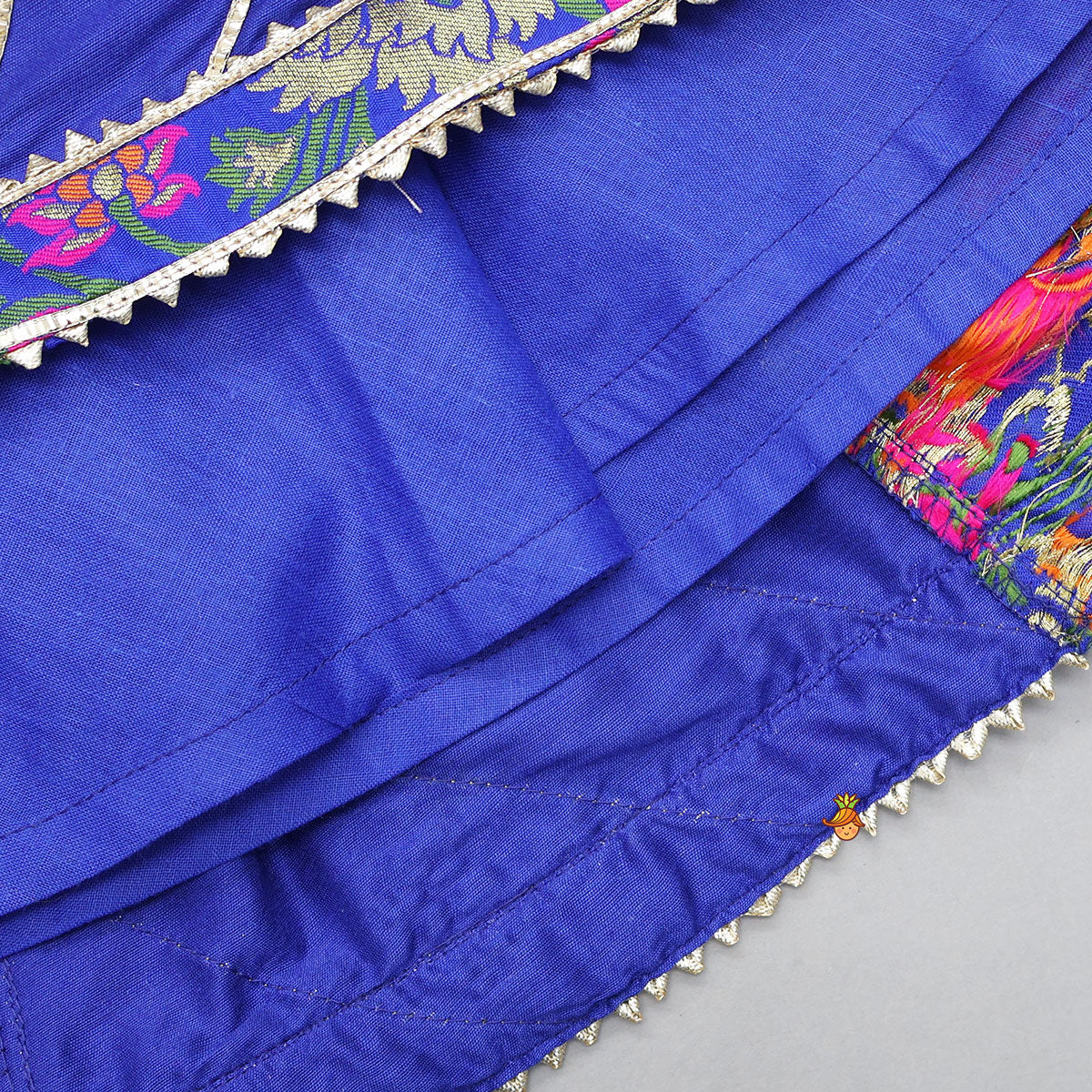 Gorgeous Brocade Crop Top And Lehenga With Matching Dupatta - Image 7