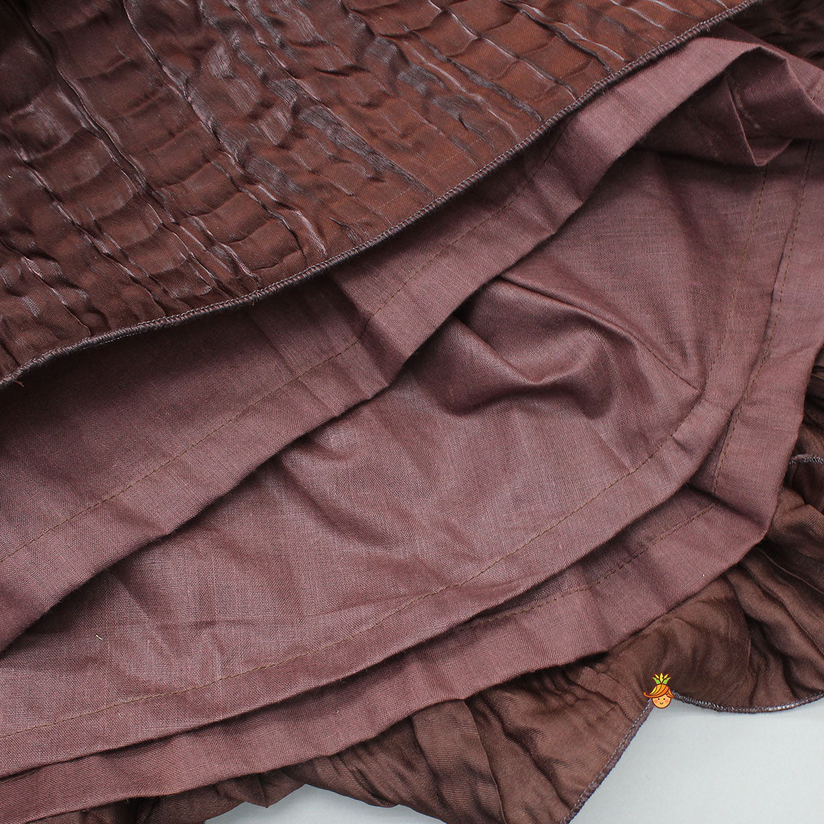 Gorgeous Criss-Cross Back Knot Top And Crushed Lehenga - Image 6
