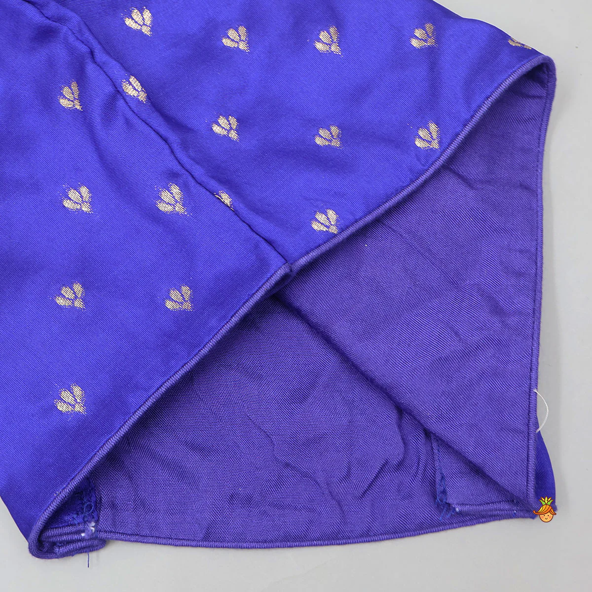 Gorgeous Embroidered Top And Brocade Lehenga With Matching Net Dupatta And Brocade Potli Bag - Image 6