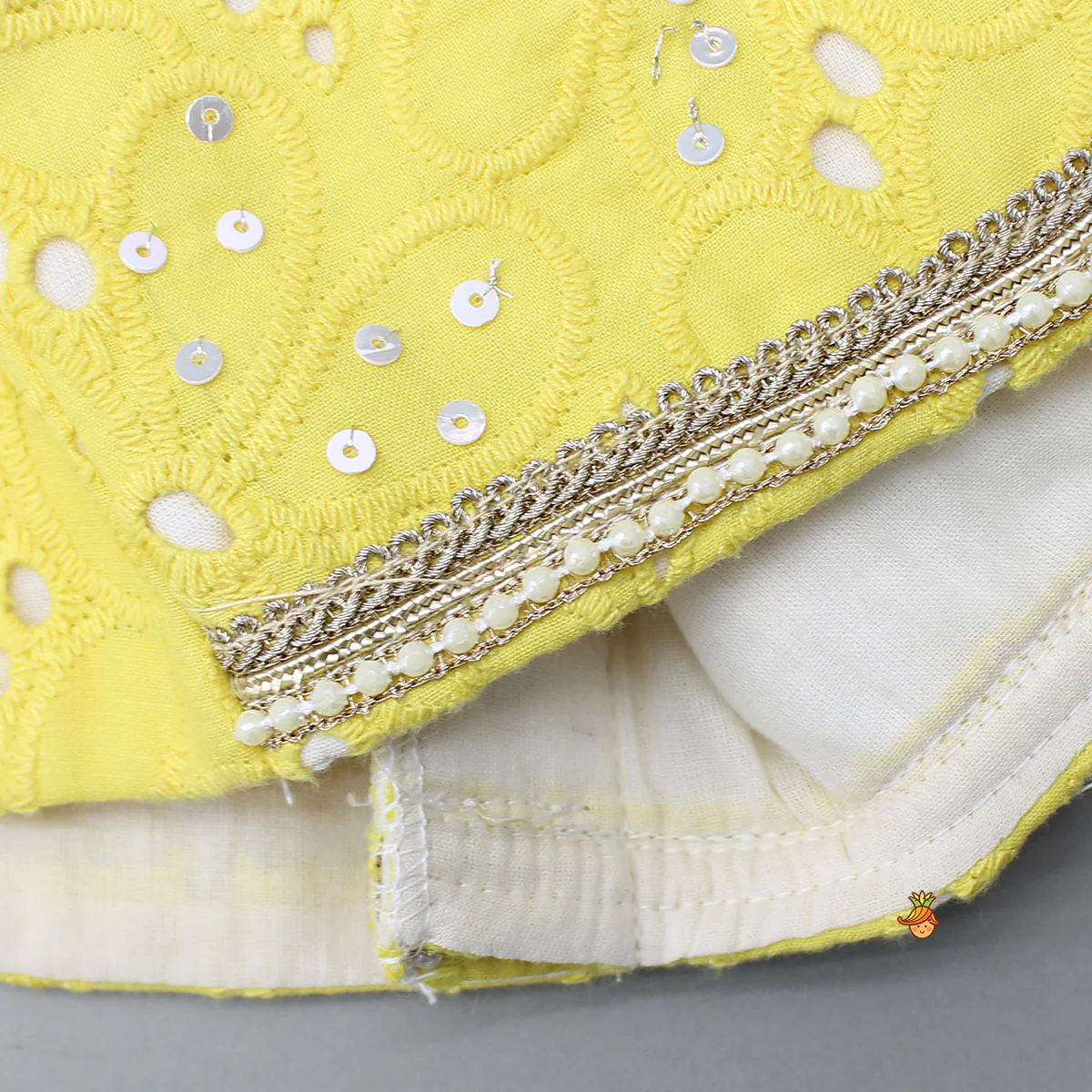 Gorgeous Embroidered Yellow Top With Embroidered Lehenga And Dupatta - Image 6