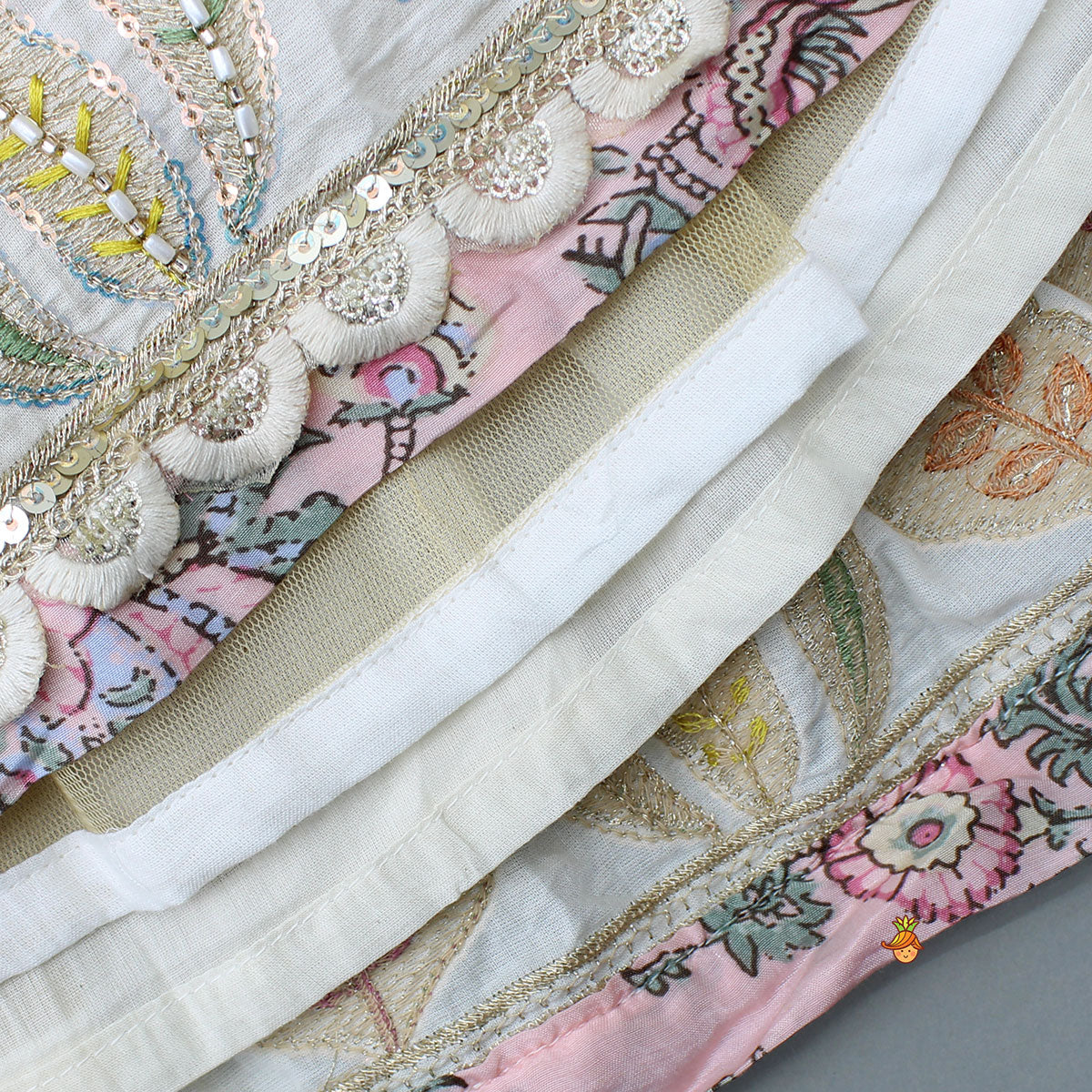 Gorgeous Embroidered Yellow Top With Embroidered Lehenga And Dupatta - Image 7