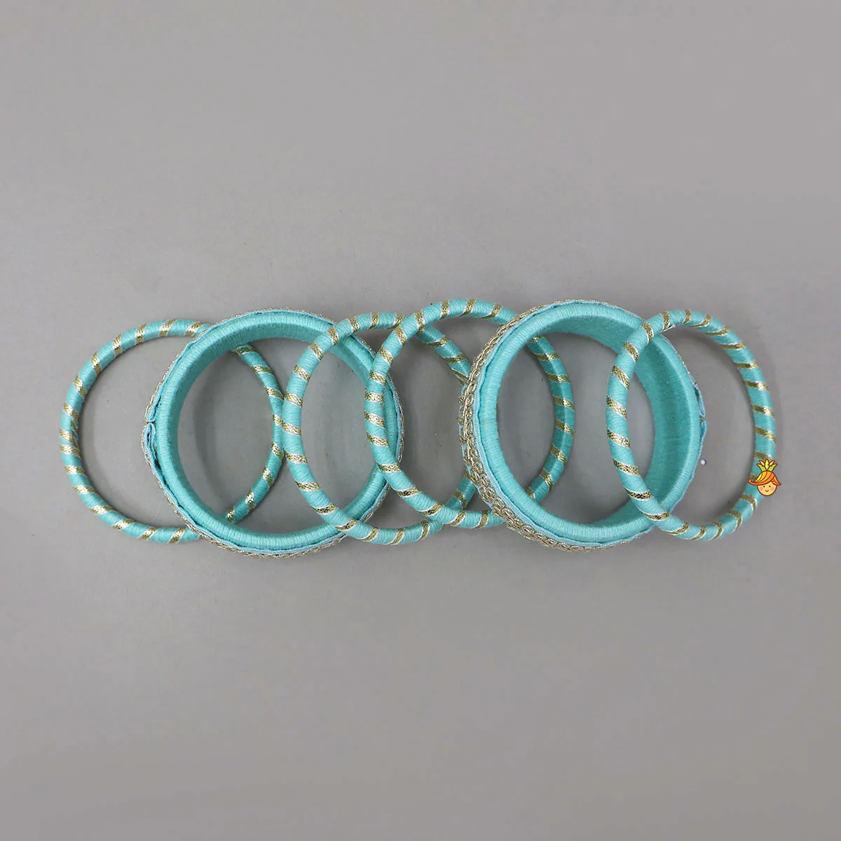 Gota Lace-Embellished Beautiful Thread Bangles - Image 3