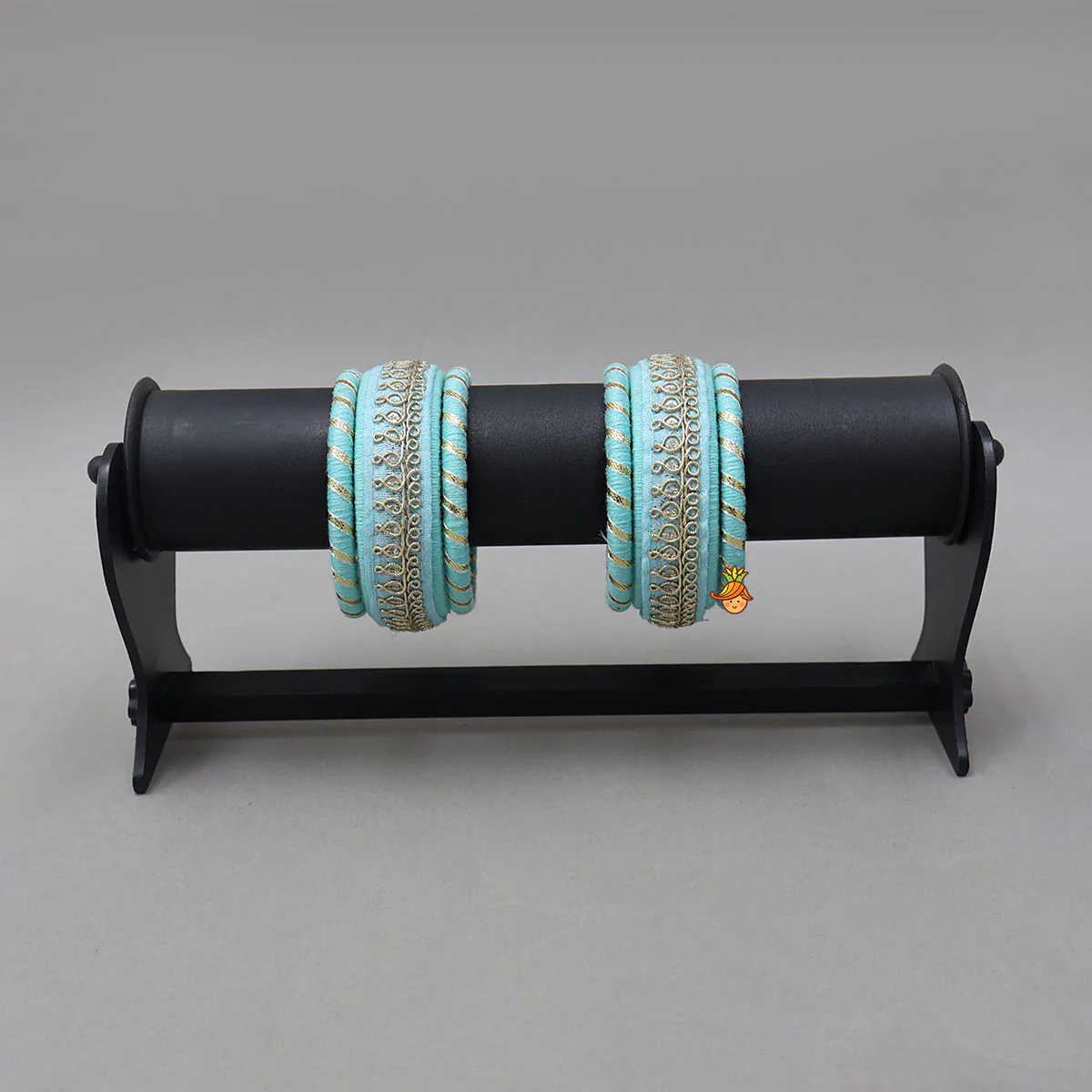 Gota Lace-Embellished Beautiful Thread Bangles - Image 6