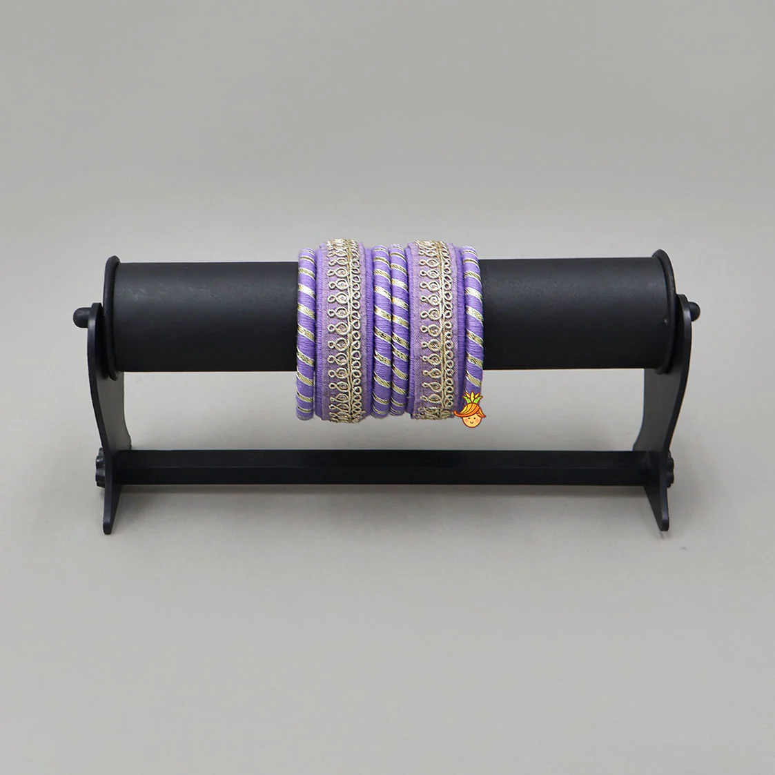 Gota Lace-Embellished Pretty Thread Bangles - Image 4