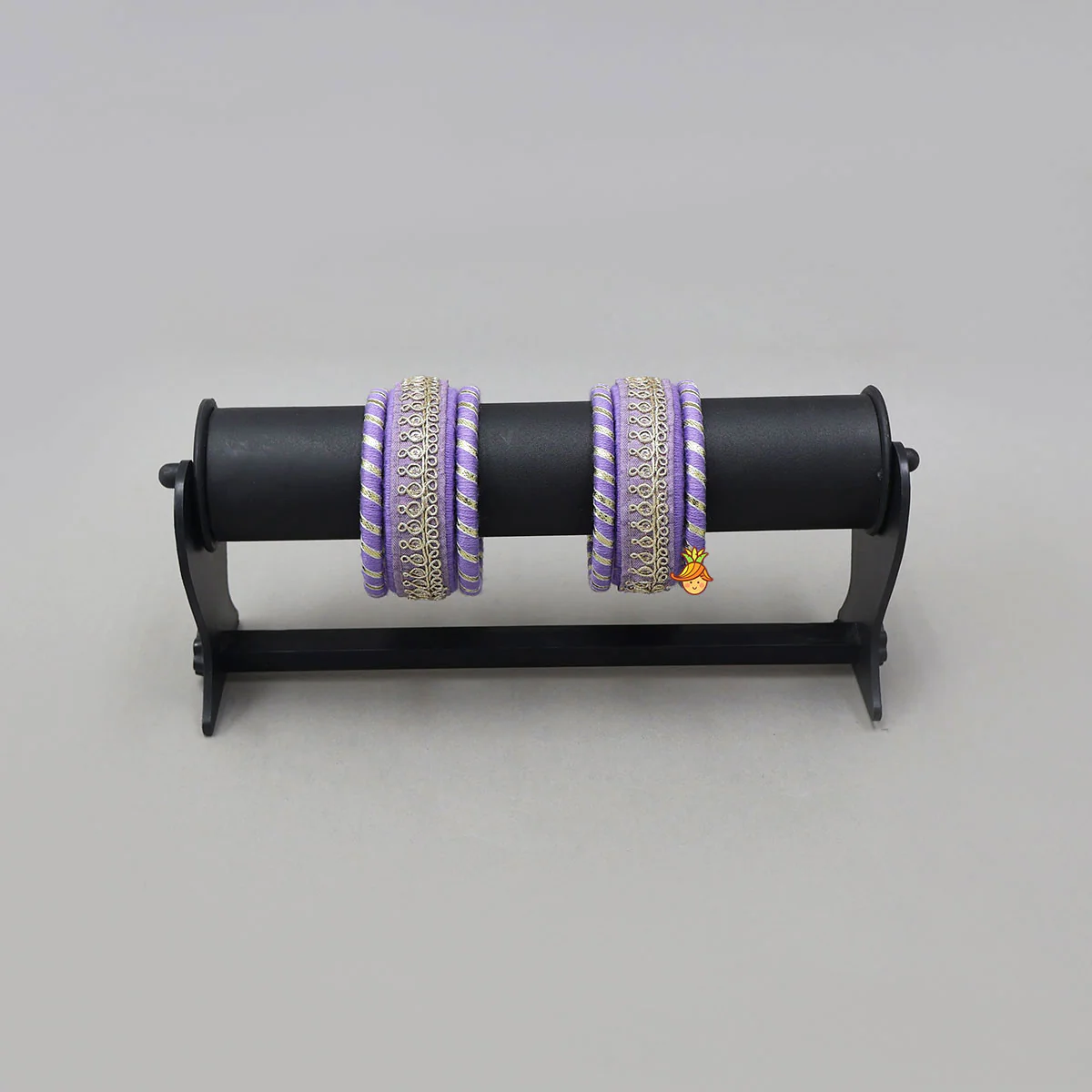 Gota Lace-Embellished Pretty Thread Bangles - Image 6