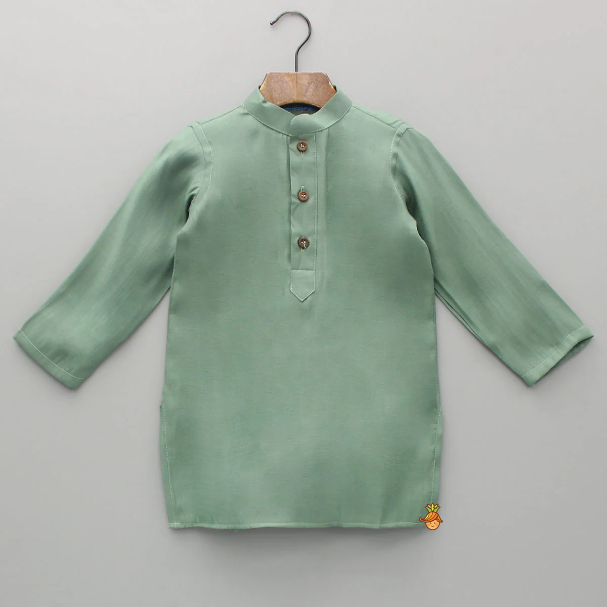 Green Kurta With Printed Jacket And Pyjama - Image 4