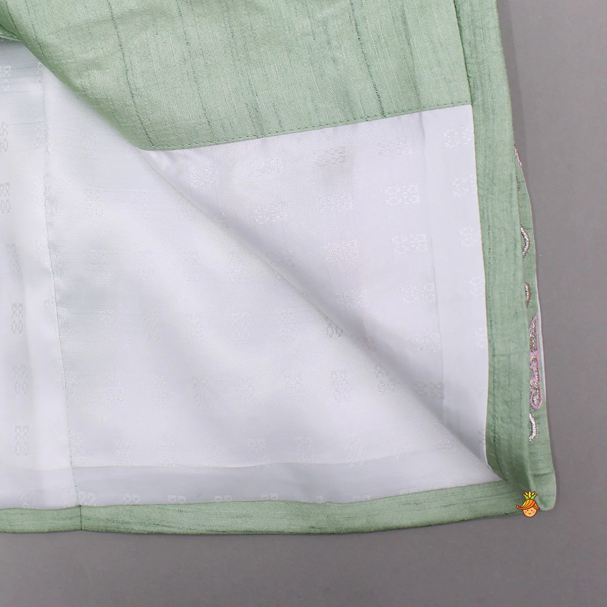Green Zari And Thread Embroidered Sherwani With Pyjama - Image 8