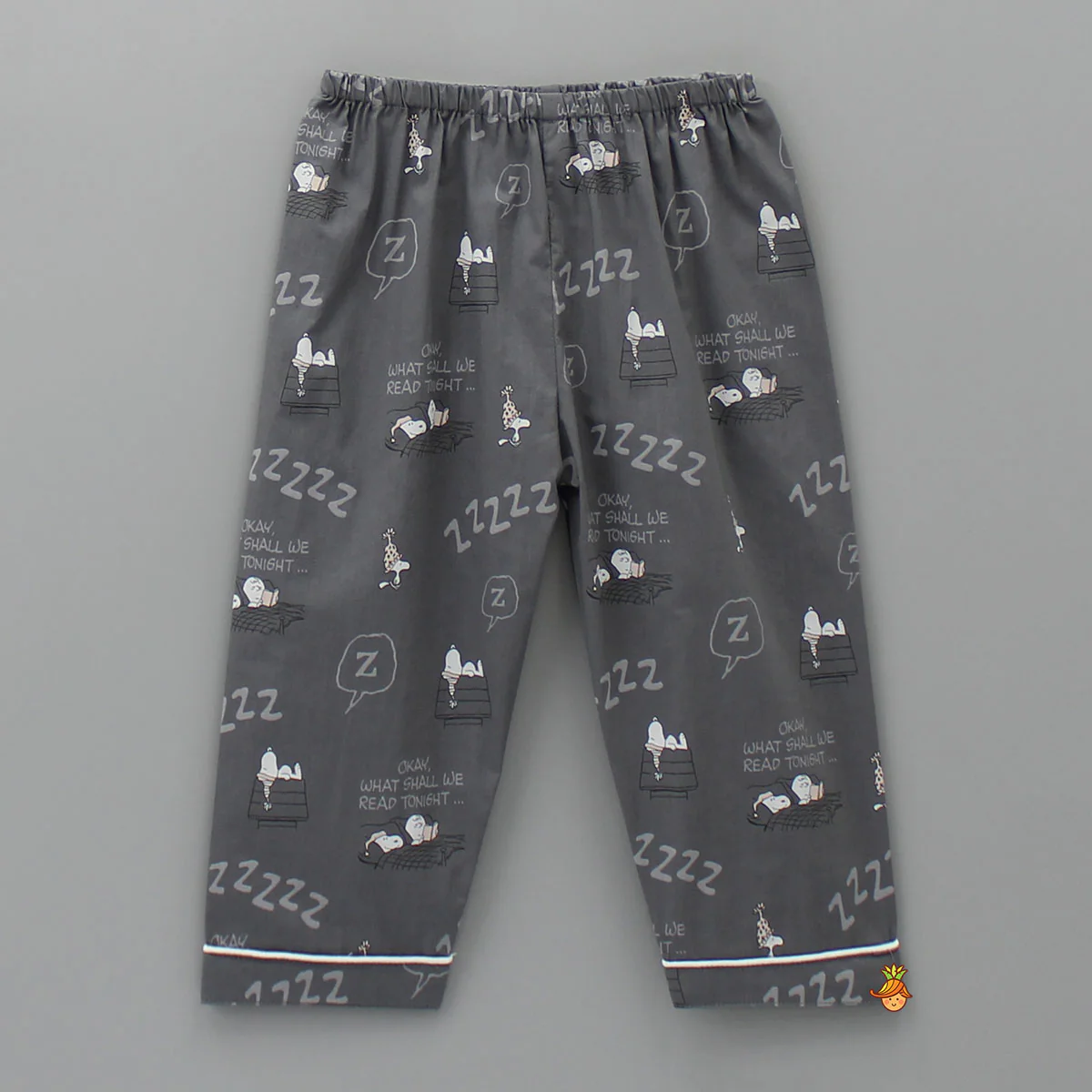 Grey Snooze Printed Sleepwear - Image 4