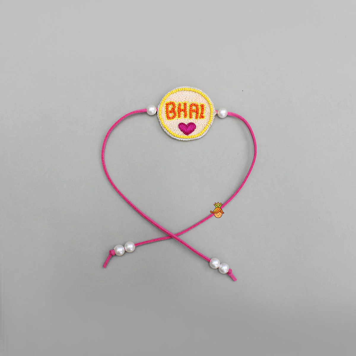 Hand Beaded And Embroidered Bhai Rakhi - Image 3