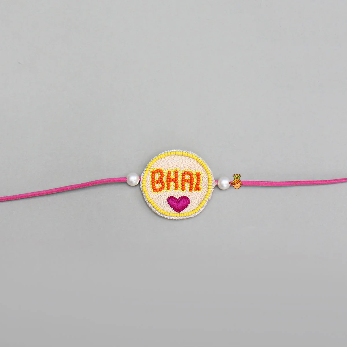 Hand Beaded And Embroidered Bhai Rakhi - Image 4