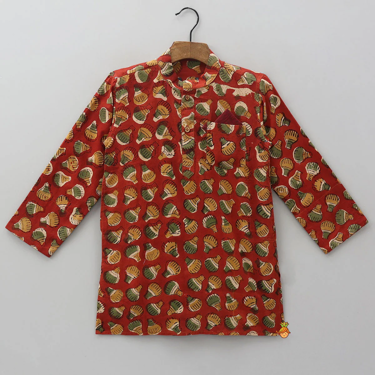 Hand Block Printed Kurta - Set Of 2 - Image 2