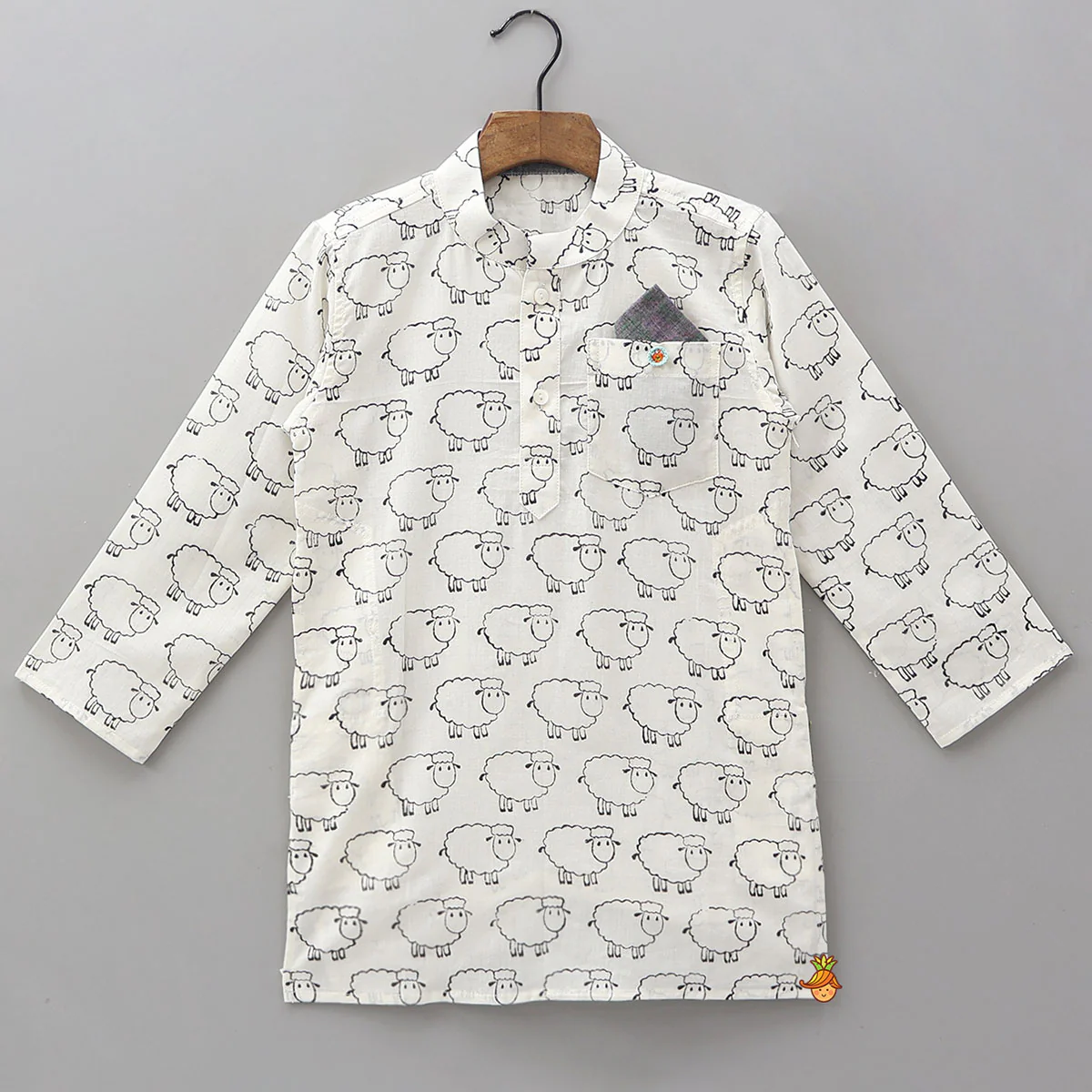 Hand Block Printed Kurta - Set Of 2 - Image 3